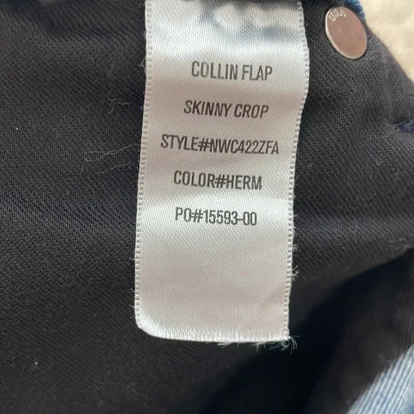 HUDSON COLLIN FLAP SKINNY CROP MED WASH BLUE SIZE 26 NWT - Picture 13 of 14